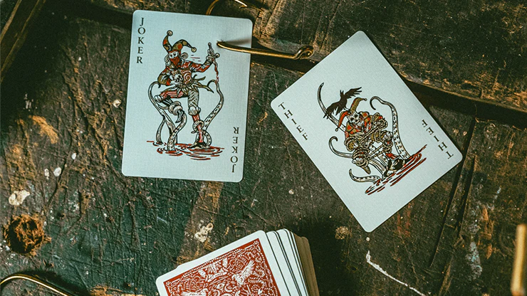 Red Seafarers Playing Cards by Joker and the Thief - Image 2
