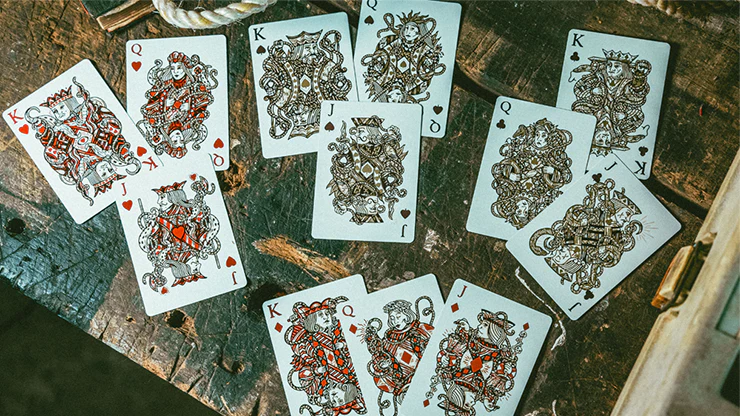 Red Seafarers Playing Cards by Joker and the Thief - Image 3