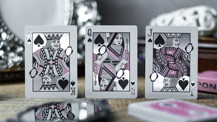 Reflections Ponder (Pink) Marked Playing Cards by Emily Sleights - Image 3