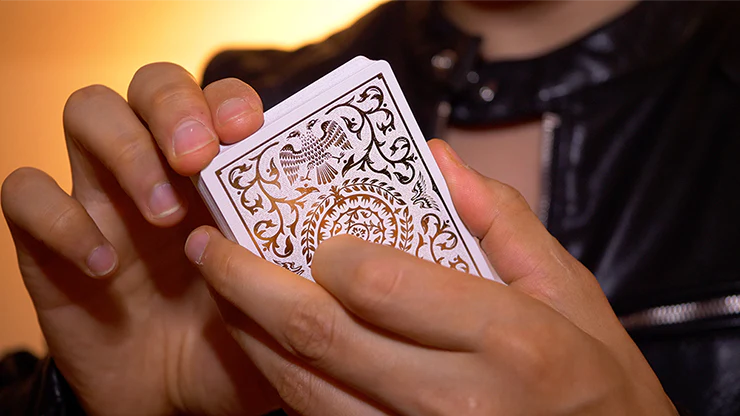 Regalia White Gold Luxury Playing Cards Cartamundi - Image 2