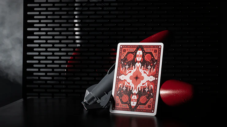 Retro Rocket Bicycle Playing Cards - Image 2