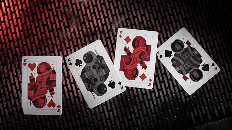 Retro Rocket Bicycle Playing Cards - Image 3