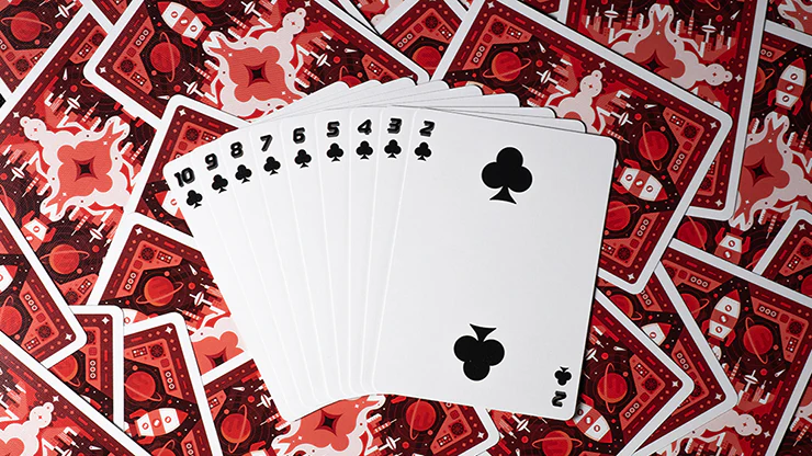 Retro Rocket Bicycle Playing Cards - Image 4