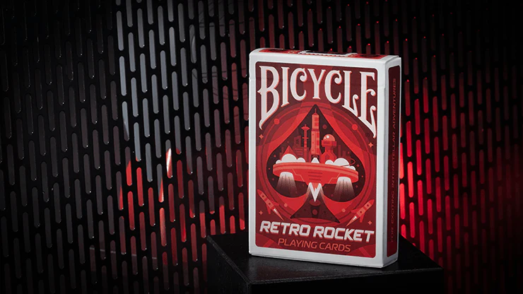 Retro Rocket Bicycle Playing Cards - Image 7