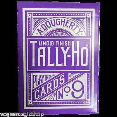 Reverse Circle Purple Tally-Ho Playing Cards - Image 2