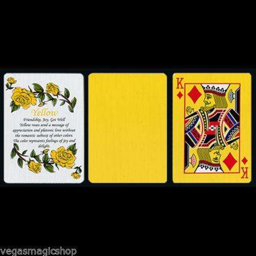 Reverse Fan Back Yellow Tally-Ho Playing Cards - Image 3