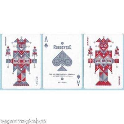 Robocycle 2 Deck Set Blue Black Bicycle Playing Cards - Image 4