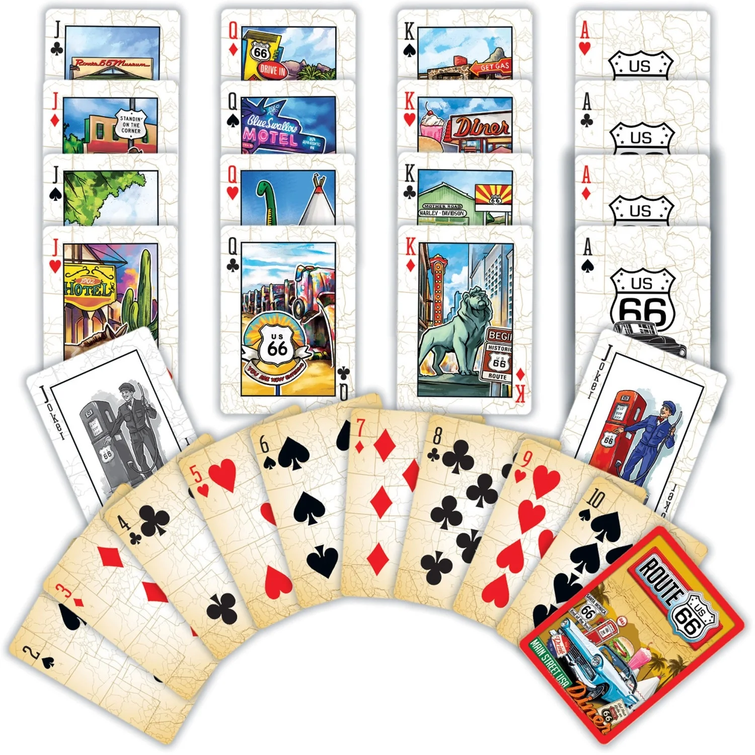 Route 66 Playing Cards - Journey Through America's Highway - Image 2