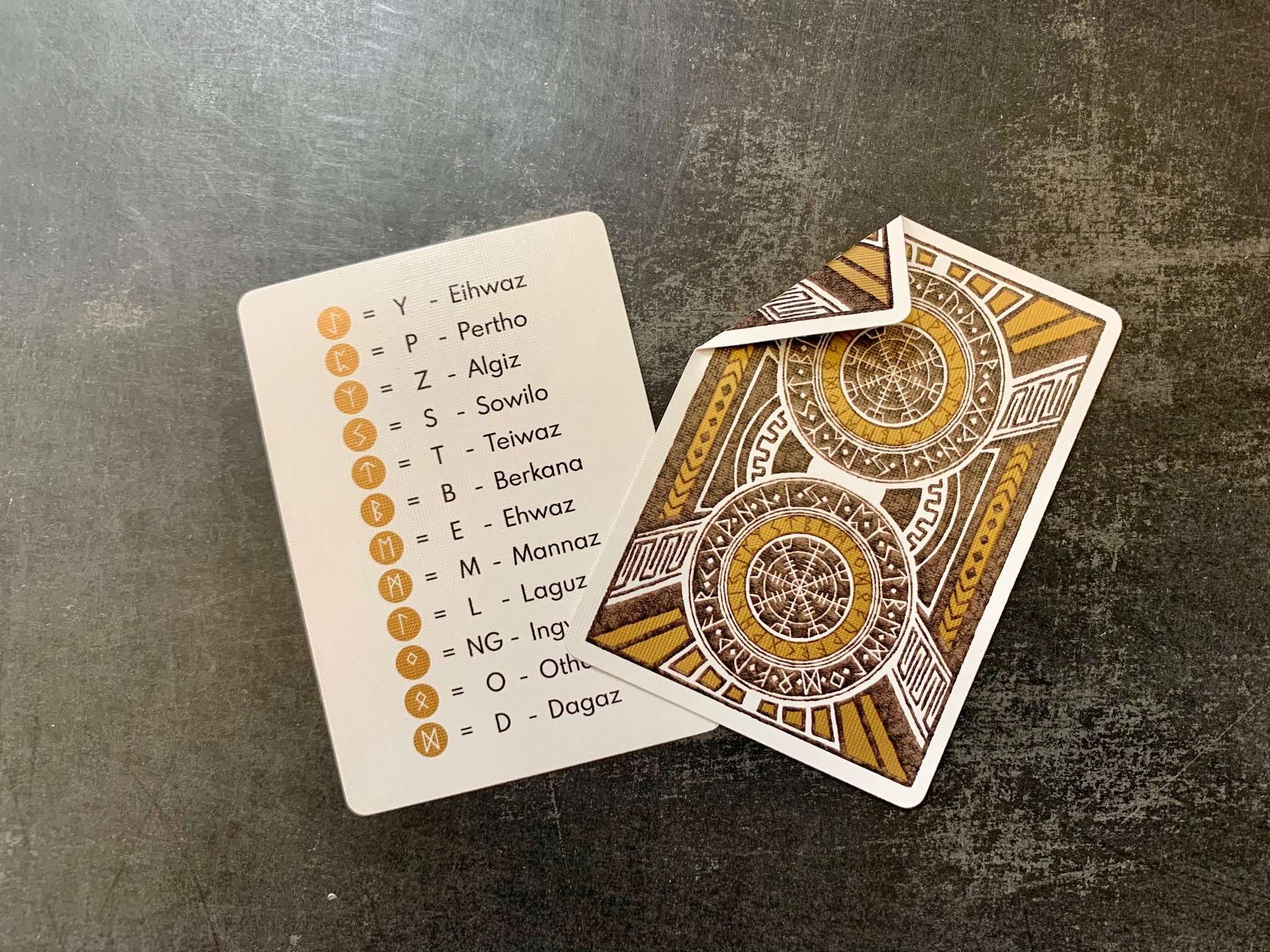 Runes Bicycle Playing Cards - Image 10