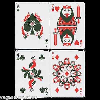 Russian Folk Art Red Playing Cards USPCC - Image 3