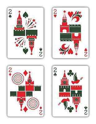 Russian Folk Art Red Playing Cards USPCC - Image 5