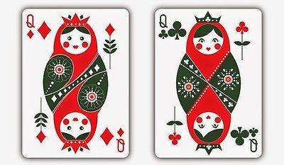 Russian Folk Art Red Playing Cards USPCC - Image 7