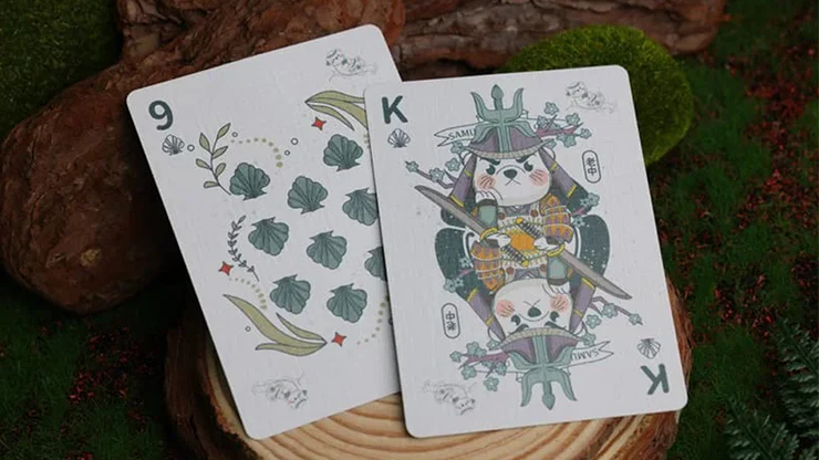 Samurai Otter Playing Cards - MIZU Edition (Standard blue) Playing Cards - Image 4