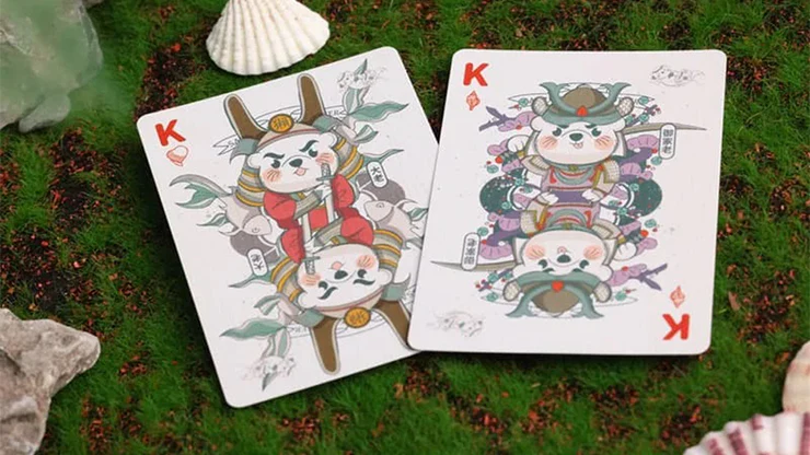 Samurai Otter Playing Cards - MIZU Edition (Standard blue) Playing Cards - Image 5