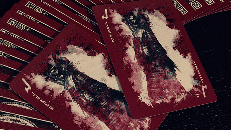 Samurai V3 Red Bicycle Playing Cards - Image 3