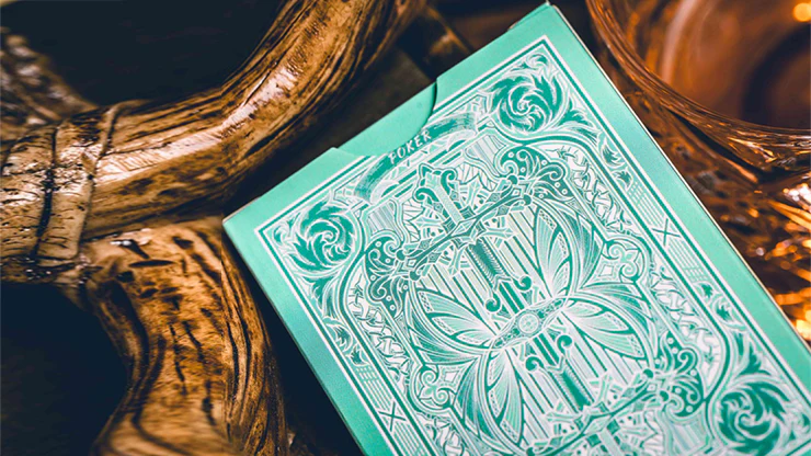 Sanctuary Playing Cards - Cyan - Image 3