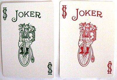 Santa Back 2 Deck Set Red & Green Bicycle Playing Cards - Image 8