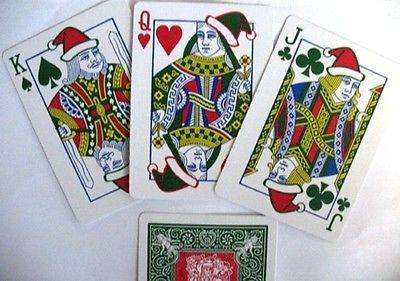 Santa Back Green Bicycle Playing Cards - Image 3