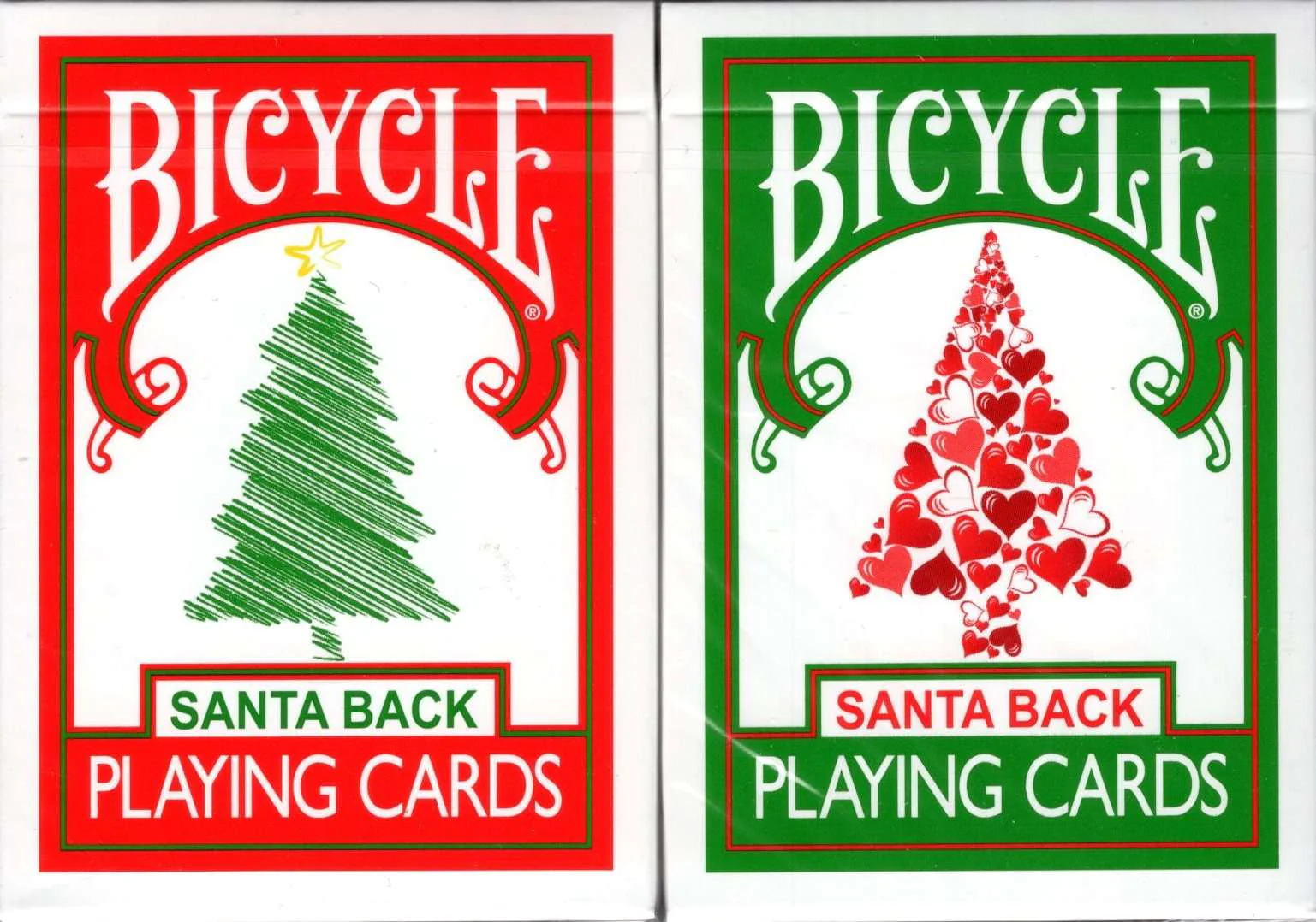 Santa Back v2 Bicycle Playing Cards