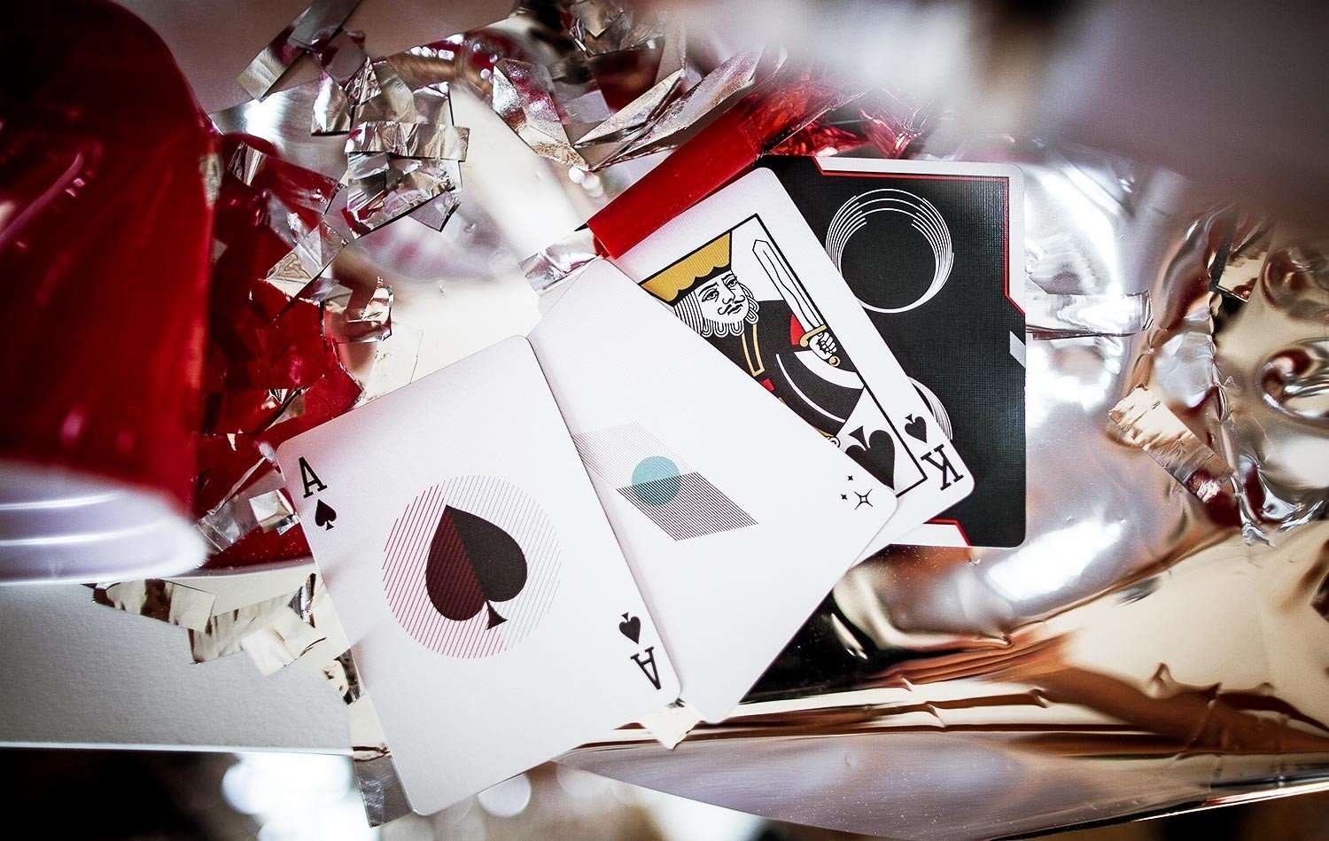 Saturn Hyperspace Space Jam Playing Cards USPCC - Image 2