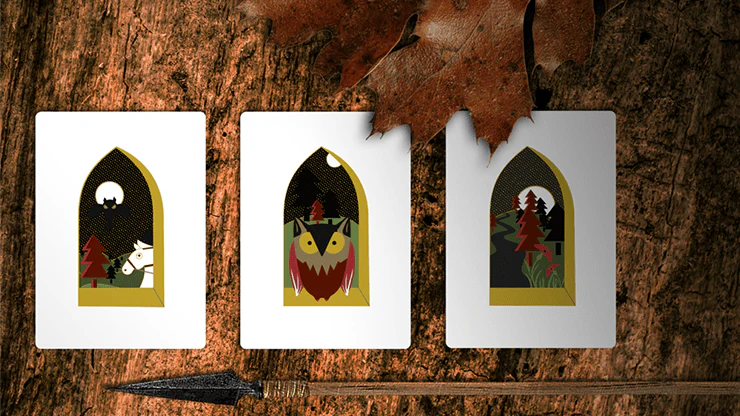 Secret Tale of Robin Hood Black Owl Playing Cards WJPC - Image 5