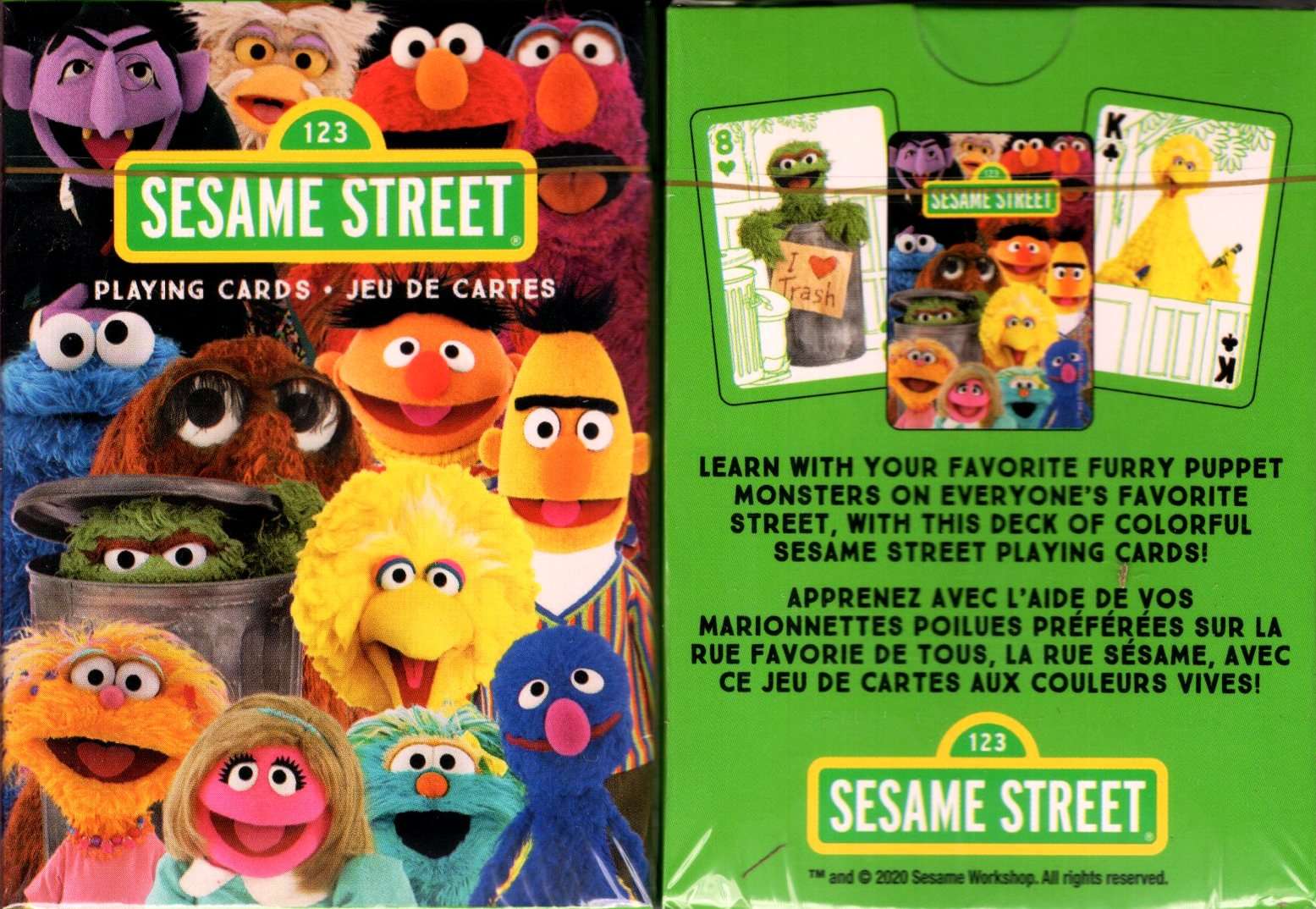 Sesame Street Cast Playing Cards Aquarius