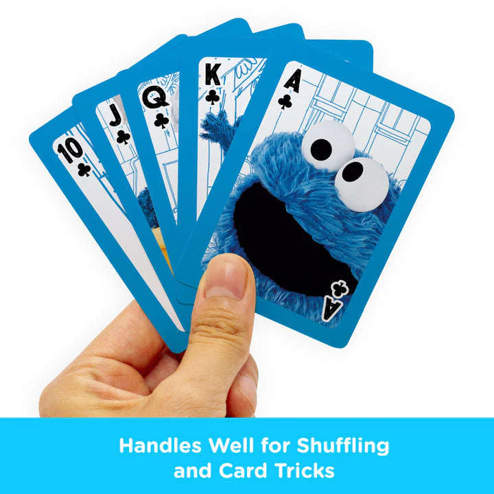 Sesame Street Cookie Monster Playing Cards Aquarius - Image 4