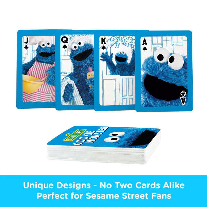 Sesame Street Cookie Monster Playing Cards Aquarius - Image 5