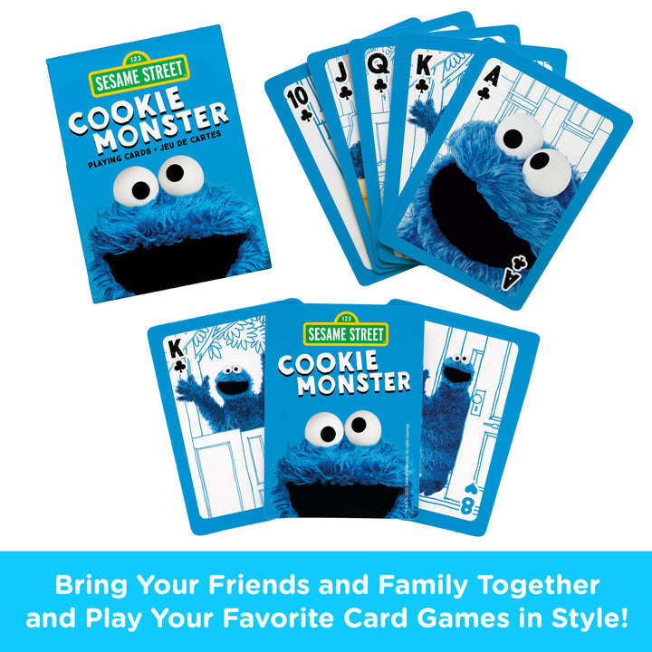 Sesame Street Cookie Monster Playing Cards Aquarius - Image 6
