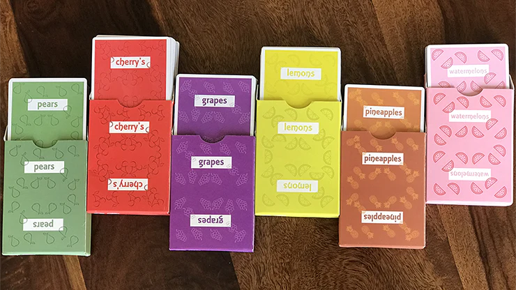 Set of 6 Flavors Playing Cards in Custom Box - Image 2