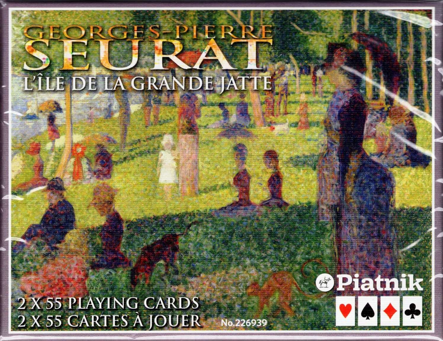 Seurat 2 Deck Set Bridge Playing Cards Piatnik