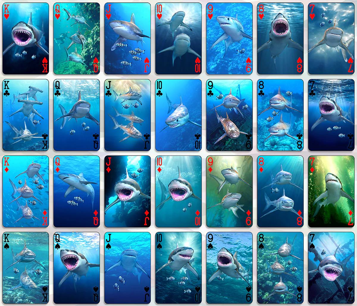 Sharks - 3D Playing Cards - Image 4