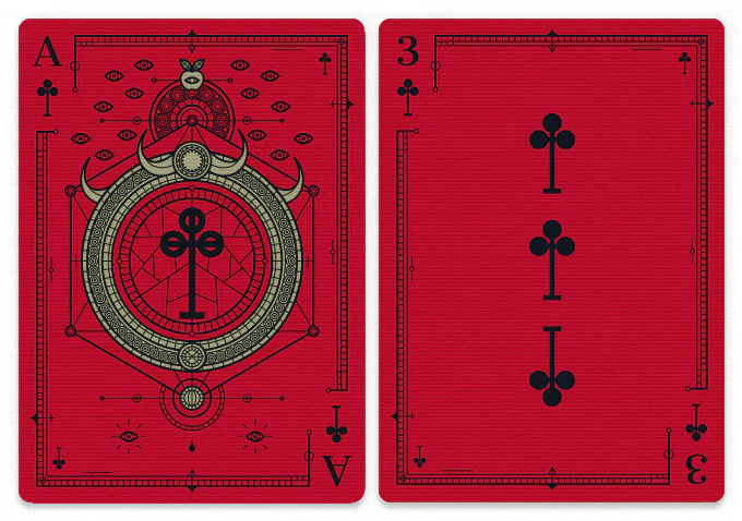Sins Anima v1 Red Playing Cards LPCC - Image 5
