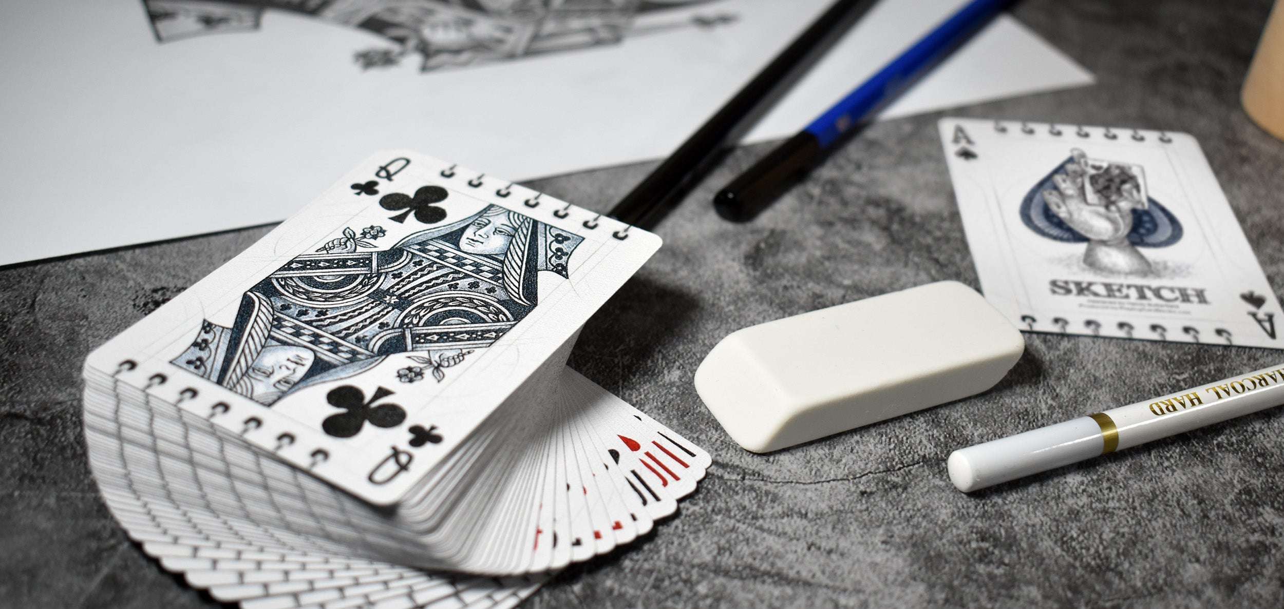 Sketch Bicycle Playing Cards - Image 7