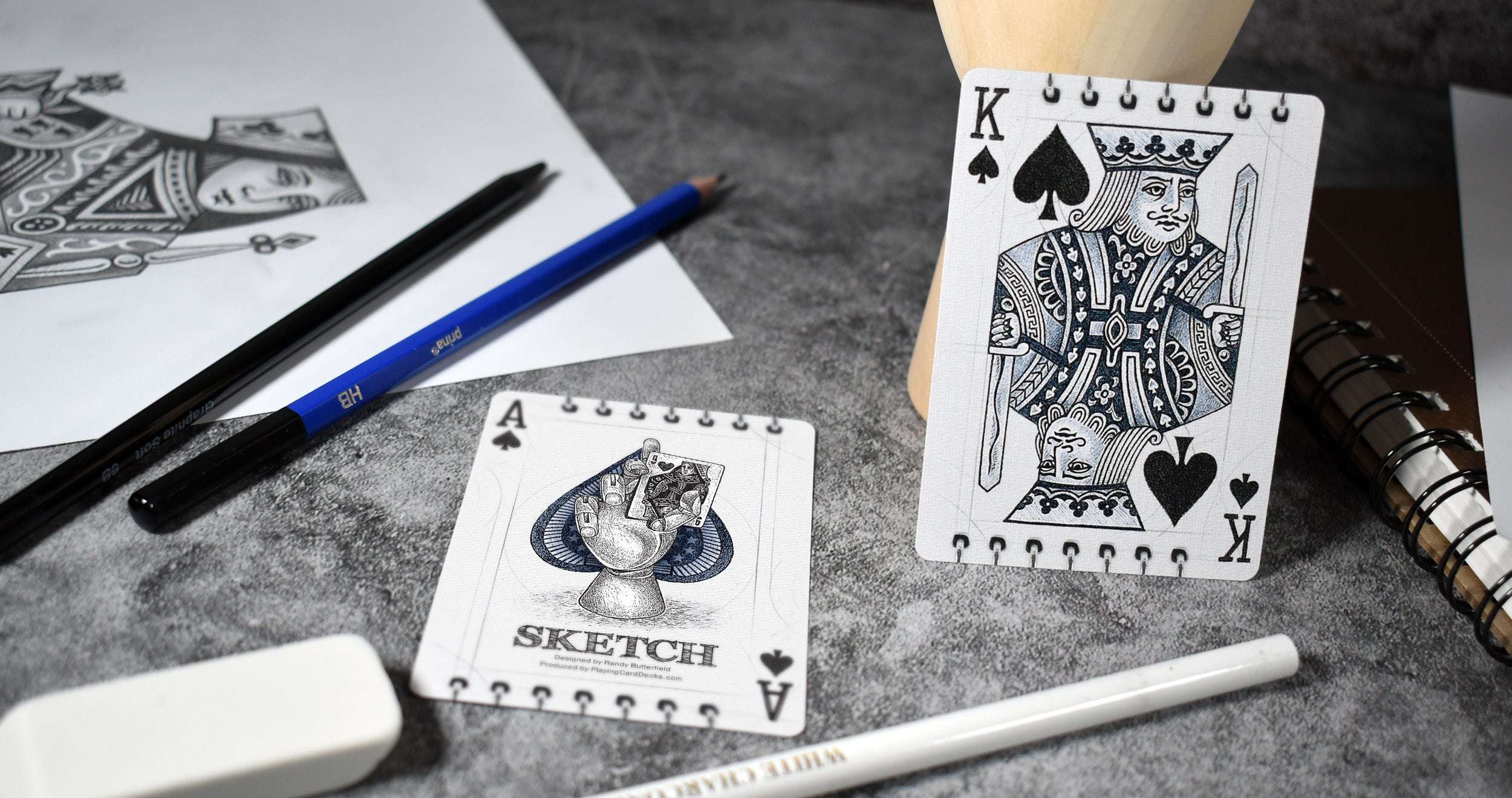 Sketch Bicycle Playing Cards - Image 9