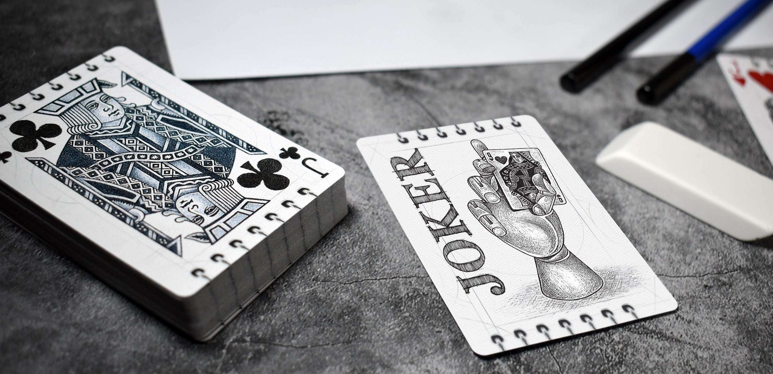 Sketch Gilded Bicycle Playing Cards - Image 5