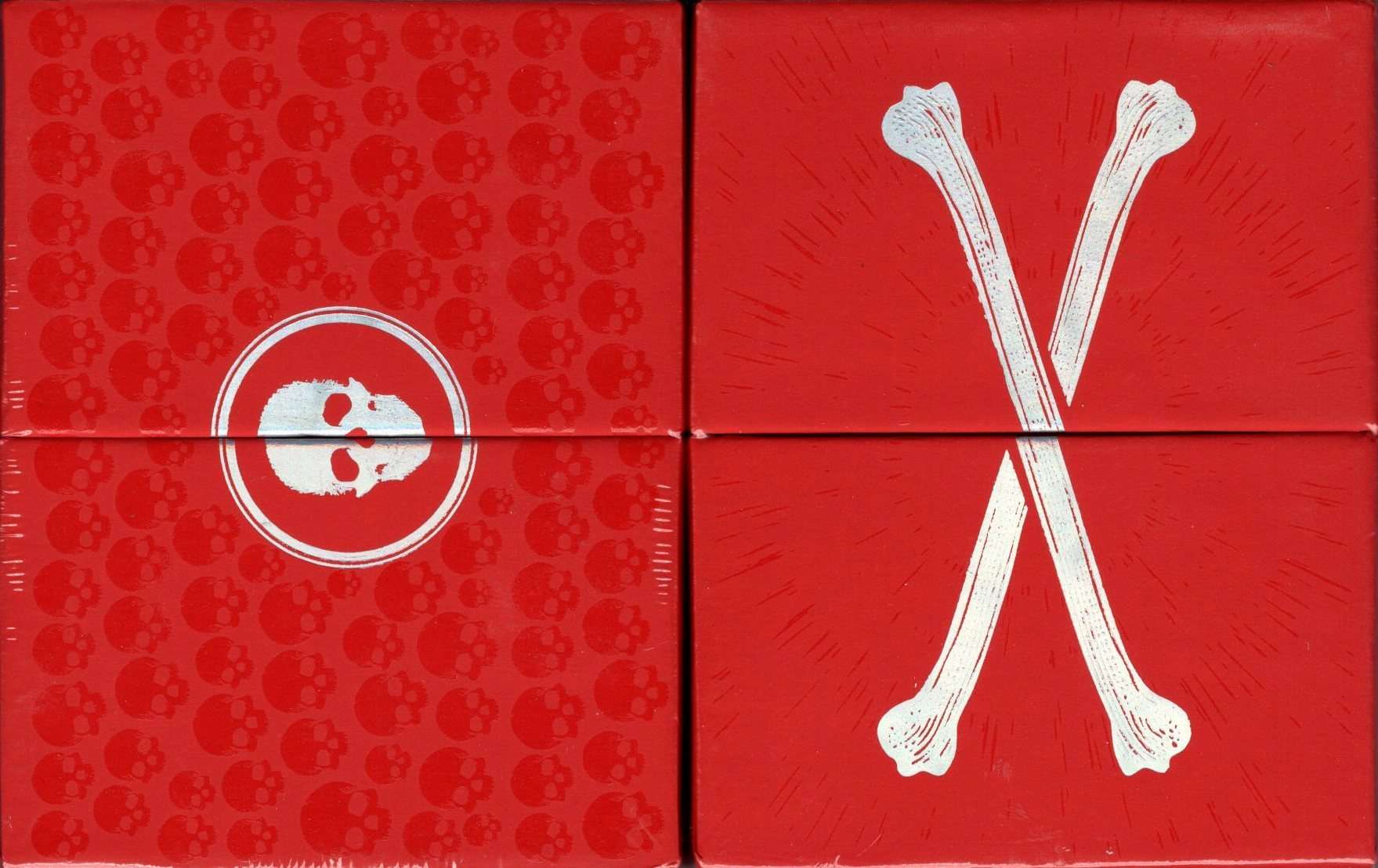 Skull & Bones Special Edition Red Silver Playing Cards EPCC
