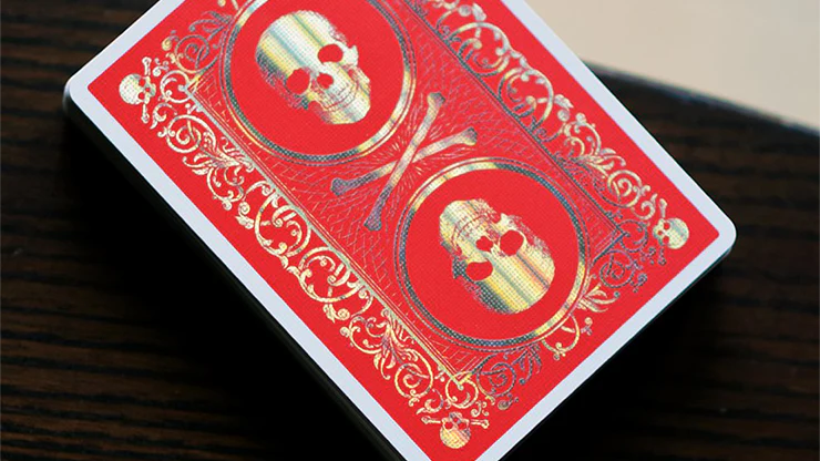 Skull & Bones Special Edition Red Silver Playing Cards EPCC - Image 4