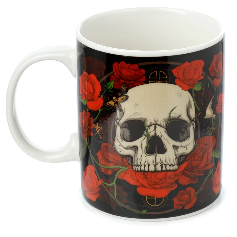 Skulls & Roses Porcelain Mug - Image 2