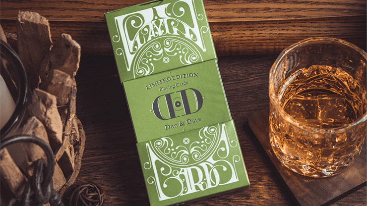 Smoke & Mirrors v8 Green Deluxe Playing Cards USPCC - Image 7