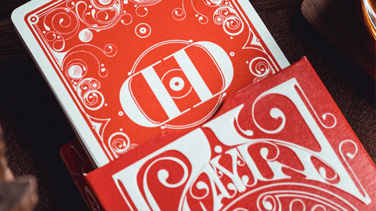 Smoke & Mirrors v8 Red Playing Cards USPCC - Image 2