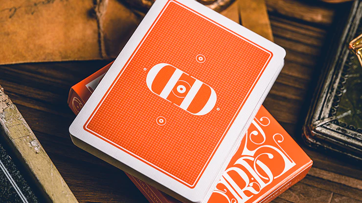 Smoke & Mirrors V9 Orange Edition Playing Cards by Dan & Dave - Image 2