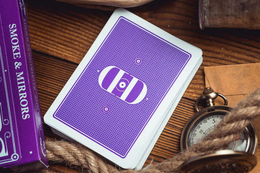 Smoke & Mirrors v9 Purple Playing Cards USPCC - Image 3