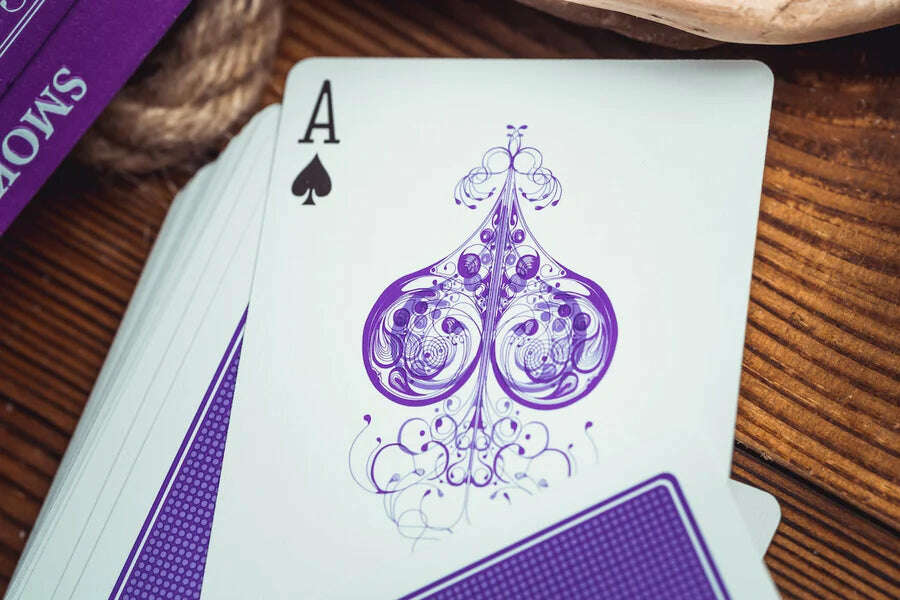 Smoke & Mirrors v9 Purple Playing Cards USPCC - Image 4