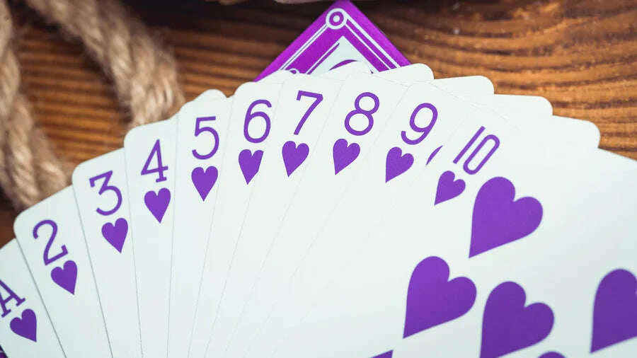 Smoke & Mirrors v9 Purple Playing Cards USPCC - Image 7