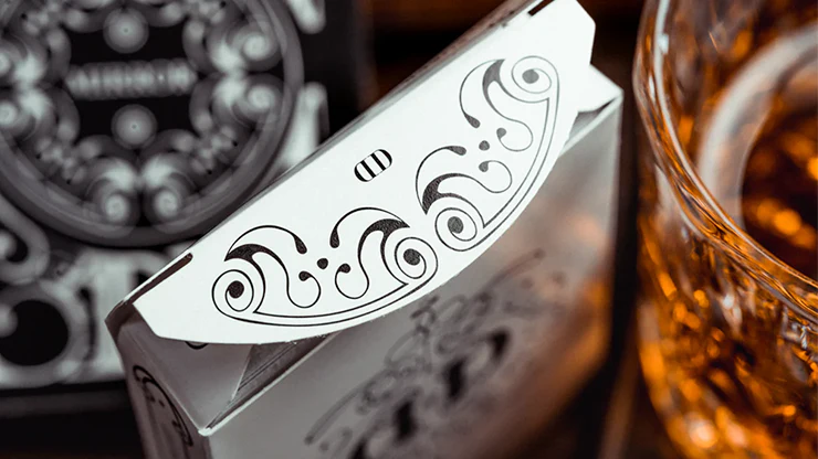 Smoke & Mirrors v8 White Deluxe Playing Cards USPCC - Image 3