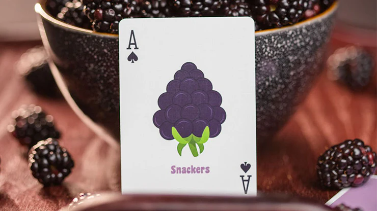 Snackers Blackberry Playing Cards USPCC - Image 4