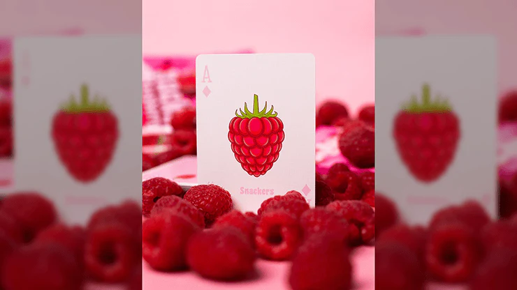 Snackers Raspberry Playing Cards USPCC - Image 3