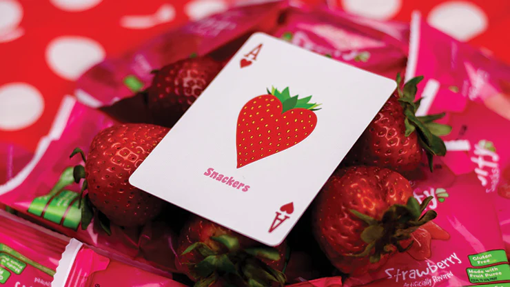 Snackers Strawberry Playing Cards USPCC - Image 2
