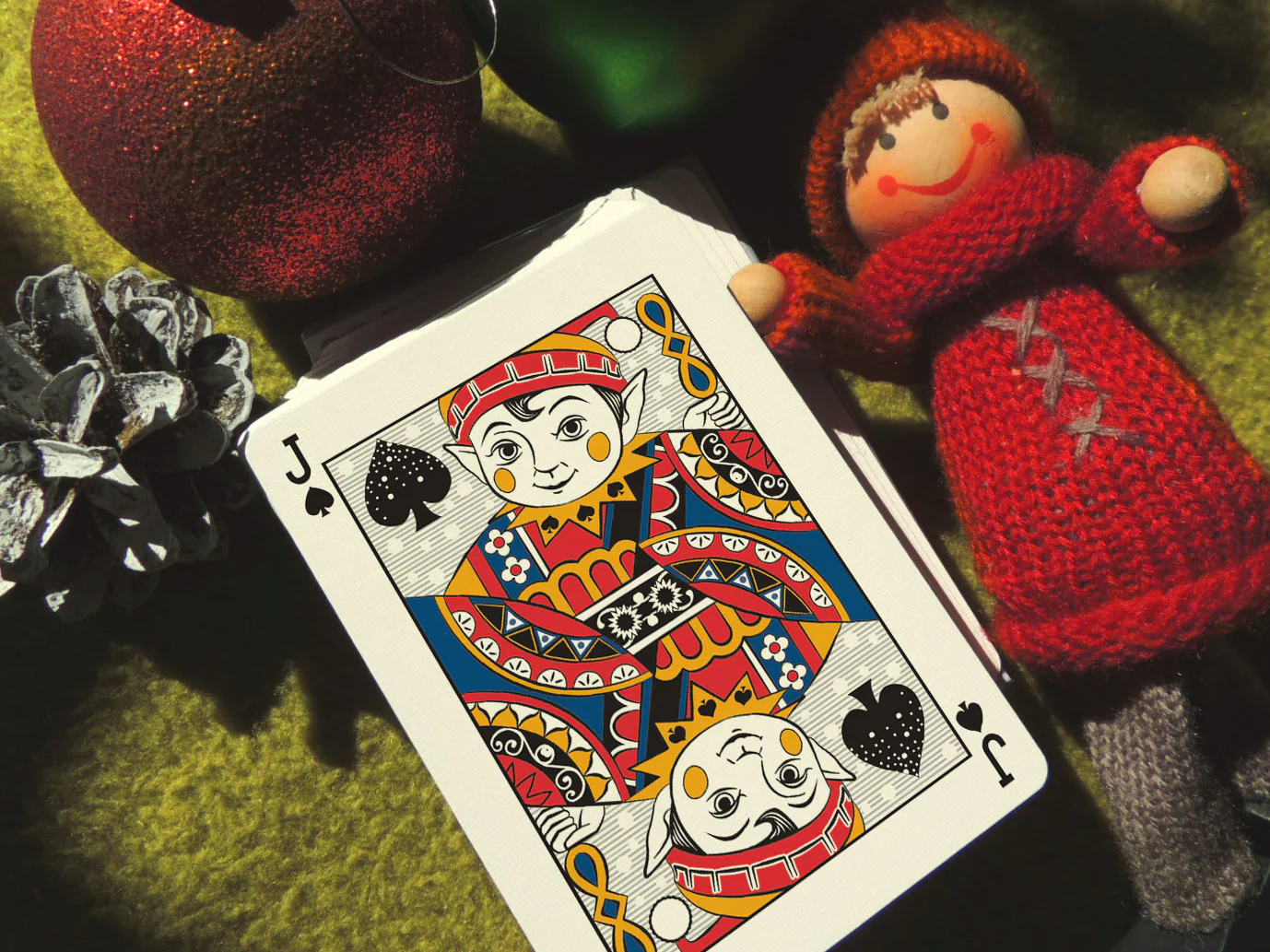 Snowman Back Limited-Edition Blue Bicycle Playing Cards - Image 4